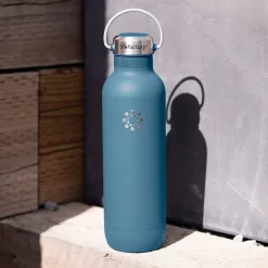 Water Bottles<Lifefactory Stainless Steel Double Wall Insulated Water Bottle, 32 oz., Dark Denim (LIFLS365MDD4)