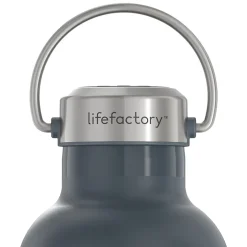 Water Bottles<Lifefactory Stainless Steel Double Wall Insulated Water Bottle, 32 oz., Carbon (LIFLS365MCN4)