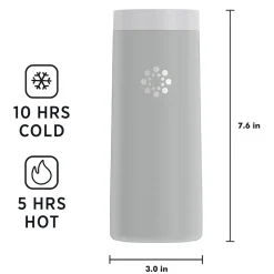 Water Bottles<Lifefactory Tumbler, Stone Gray, 16 oz. (LS324MCG4)