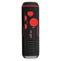 Flashlights & Lanterns<Life+Gear 120-Lumen Stormproof USB Crank Flashlight & Radio (LG38-60675-RED)