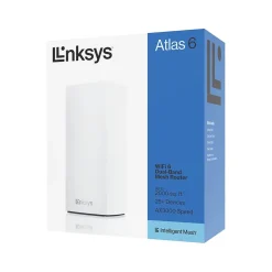Linksys MX2000 Atlas 6 AX3000 Dual Band MU-MIMO Router, White (MX2001)* Wi-Fi Routers