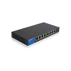 Linksys 8-Port Gigabit Ethernet Unmanaged Switch, 10/100/1000 Mbps, Black (LNKLGS108P)* Ethernet Switches & Splitters
