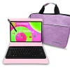 Linsay 12 OCTA CORE 8GB RAM 256GB STORAGE Android 14 BUNDLE with PINK KEYBOARD CASE and TABLET BRIEFCASE