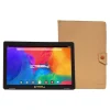 Linsay 10.1" Tablet with Case, WiFi, 2GB RAM, 64GB Storage, Android 13, Black/Light Brown (F10IPBCLBROWN)
