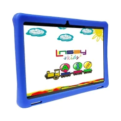 Linsay 10.1" Tablet with Case, WiFi, 2GB RAM, 64GB Storage, Android 13, Black/Blue (F10IPKIDSB)