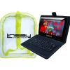 Linsay F10 Series 10.1" Tablet, WiFi, 2GB RAM, 64GB , Android 13, Black w/Black Keyboard & Bag Pack (F10XIPSCKBAG)
