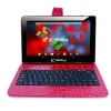 Linsay F10 Series 10.1" Tablet, WiFi, 2GB RAM, 64GB , Android 13, Black w/Red Crocodile Keyboard (F10XIPSBKCOREDW)