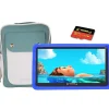 Linsay Kids' 7" Tablet with Case, Kids' Bag, and microSD Card, Wi-Fi, 2 GB RAM, 64GB, Android 13, Blue (F7UHDKIDSBBSD)