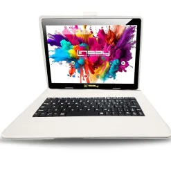 Linsay Octa Core 10.1" Tablet, 4GB RAM, 128GB Storage, Android 13, Bundled with Oracle Keyboard, Briefcase and Stylus Pen