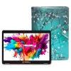 Linsay Octa Core 10.1" Tablet, 4GB RAM, 128GB Storage, Android 13, Bundled with Flowers Marble Case and Stylus Pen