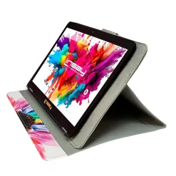 Linsay Octa Core 10.1" Tablet, 4GB RAM, 128GB Storage, Android 13, Bundled with Rainbow Marble Case and Stylus Pen