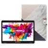 Linsay 10.1"OCTA CORE 128GB Storage Android 13 Tablet with Black Pink White Marble Case and Pen Stylus