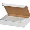 Partners Brand Literature Mailers, 9" x 8" x 2", White, 50/Bundle (ML982)* Corrugated Mailers