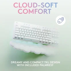 Logitech Aurora G715 Wireless Ergonomic Gaming Keyboard, White Mist (920-010453)* Ergonomic Keyboards