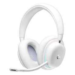 Logitech Aurora Wireless Gaming Over-Ear Headphones, Bluetooth, White Mist (981-001082)