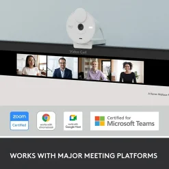 Logitech Brio 300 Full HD 1080p Webcam, 2 Megapixels, Off-White (960-001441)* Webcams