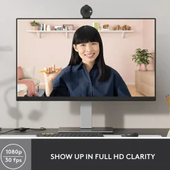 Logitech Brio 300 HD 1080p Webcam, 2 Megapixels, Graphite (960-001497)* Webcams