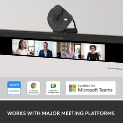 Logitech Brio 300 HD 1080p Webcam, 2 Megapixels, Graphite (960-001497)* Webcams