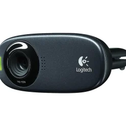 Logitech C310 1 MP Universal HD Webcam, Black (960-000585)* Webcams