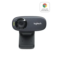 Logitech C310 1 MP Universal HD Webcam, Black (960-000585)* Webcams