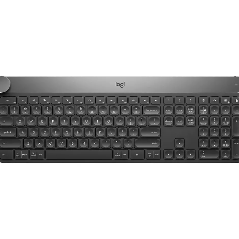 Logitech Craft Advanced with Creative Input Dial Wireless Keyboard, Gray (920-008484)* Keyboards