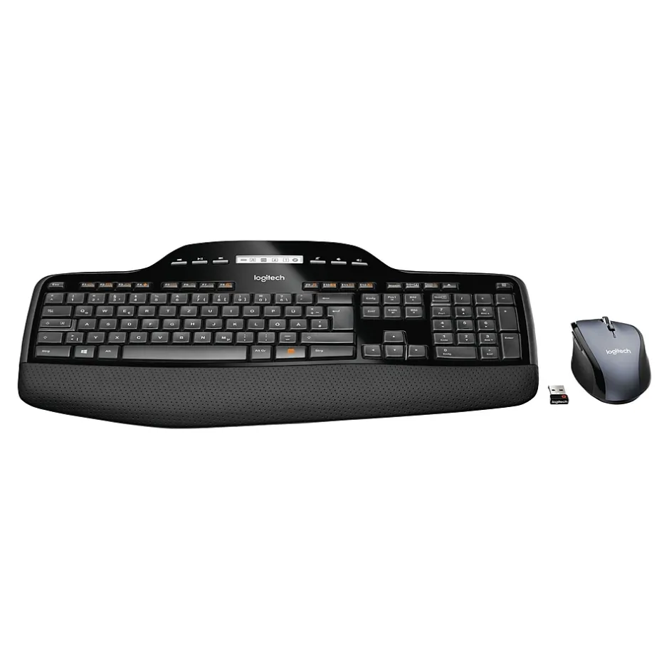 Logitech Desktop MK710 Wireless Keyboard & Mouse, Black (920-002416)* Ergonomic Keyboard & Mouse Sets