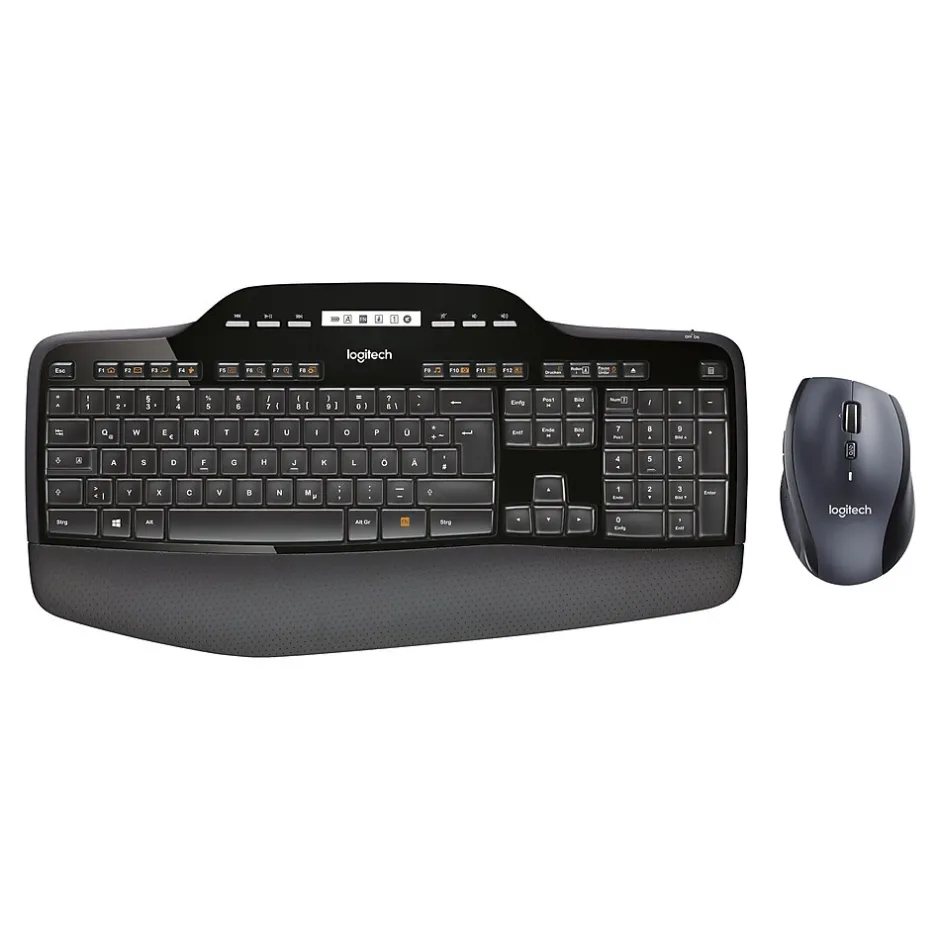 Logitech Desktop MK710 Wireless Keyboard & Mouse, Black (920-002416)* Ergonomic Keyboard & Mouse Sets