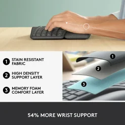 Logitech ERGO K860 Wireless Keyboard, Graphite (920-009166)* Ergonomic Keyboards