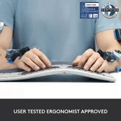 Logitech ERGO K860 Wireless Keyboard, Graphite (920-009166)* Ergonomic Keyboards