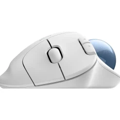 Logitech Ergo M575S Wireless Ergonomic Optical USB Mouse, Off-White/Blue (910-007028)* Ergonomic Mice