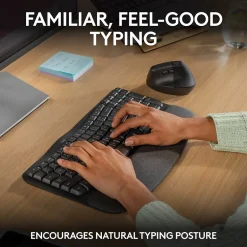 Logitech Ergo Series Wave Keys Wireless Ergonomic Keyboard, Graphite (920-011898)* Ergonomic Keyboards
