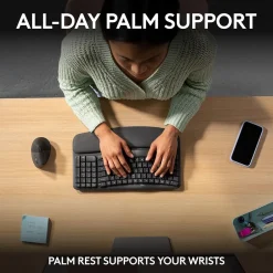 Logitech Ergo Series Wave Keys Wireless Ergonomic Keyboard, Graphite (920-011898)* Ergonomic Keyboards