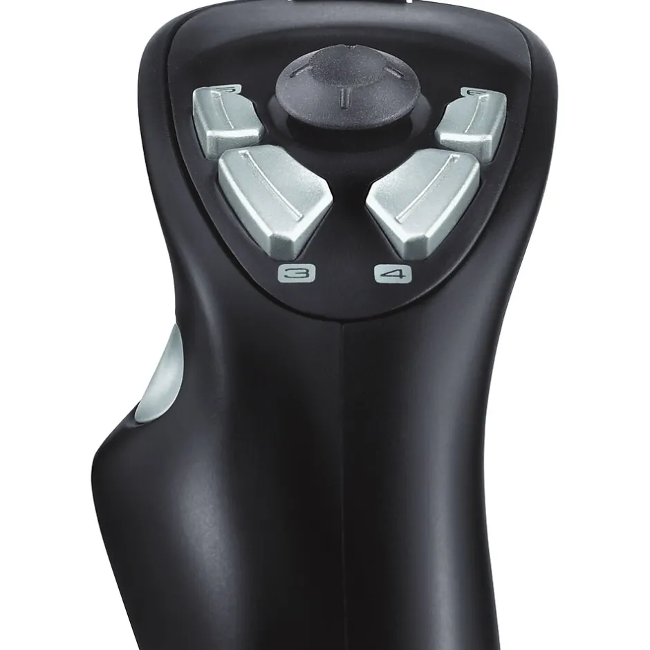 Logitech Extreme 3D Pro Joystick with Precision Twist Rudder Control for PC/Mac, Cable Connectivity, Black (963290-0403)* Gaming Accessories