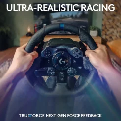 Logitech G G923 TRUEFORCE Sim Racing Wheel and Pedals for PS5, PS4 and PC, Black (941-000147)* Gaming Accessories