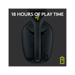 Logitech G435 LIGHTSPEED Bluetooth Over-the-Ear Gaming Headset, Black (981-001049)* Gaming Headsets