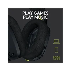 Logitech G435 LIGHTSPEED Bluetooth Over-the-Ear Gaming Headset, Black (981-001049)* Gaming Headsets