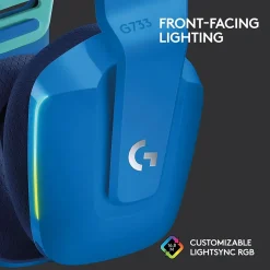 Logitech G Series G733 Wireless Over-the-Ear Gaming Headset, Blue (981-000942)* Gaming Headsets