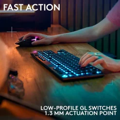 Logitech G Series G915 X LIGHTSPEED TKL Wireless Tactile Gaming Keyboard, Black (920-012715)* Keyboards