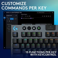 Logitech G Series G915 X LIGHTSPEED TKL Wireless Tactile Gaming Keyboard, Black (920-012715)* Keyboards
