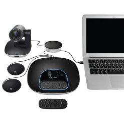 Logitech Group Video Conferencing System, High Definition, Black (960-001054)* Webcams