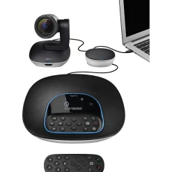 Logitech Group Video Conferencing System, High Definition, Black (960-001054)* Webcams
