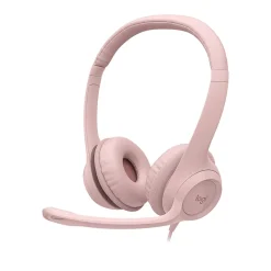 Logitech H390 Wired Headset For PC/Laptop, Rose Noise Canceling Stereo Computer Headset, USB-A (981-001280)* Headsets