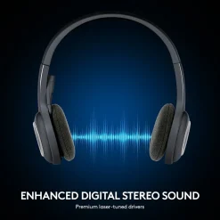 Logitech H600 Wireless Computer Headset, Over-the-Head, Black* Headsets