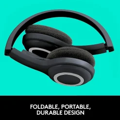 Logitech H600 Wireless Computer Headset, Over-the-Head, Black* Headsets