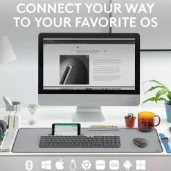 Logitech K585 Slim Multi-Device Wireless Keyboard, Graphite (920-011479)* Ergonomic Keyboards