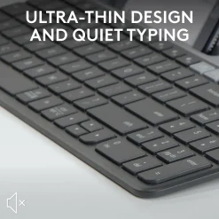 Logitech K585 Slim Multi-Device Wireless Keyboard, Graphite (920-011479)* Ergonomic Keyboards