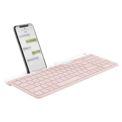 Logitech K585 Slim Multi-Device Wireless Keyboard, Rose (920-011477)* Keyboards