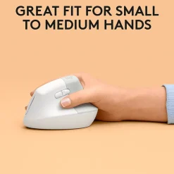 Logitech Lift Vertical Ergonomic Wireless Optical Mouse for Mac, (910-006471)* Mice