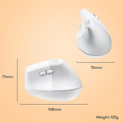 Logitech Lift Vertical Ergonomic Wireless Optical Mouse for Mac, (910-006471)* Mice