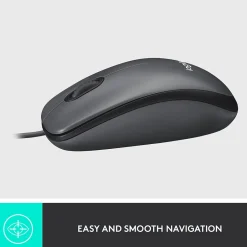 Logitech M100 Ambidextrous Optical USB Mouse, Black (910-001601)* Ergonomic Mice